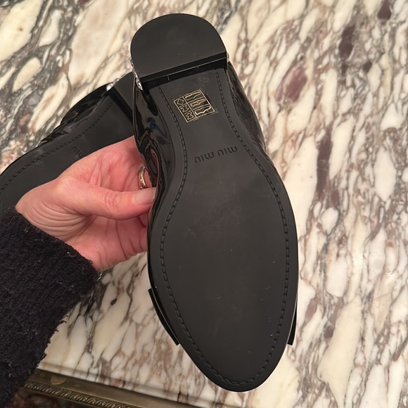 Miu Miu, patent black, size 6 - Picture 7 of 8